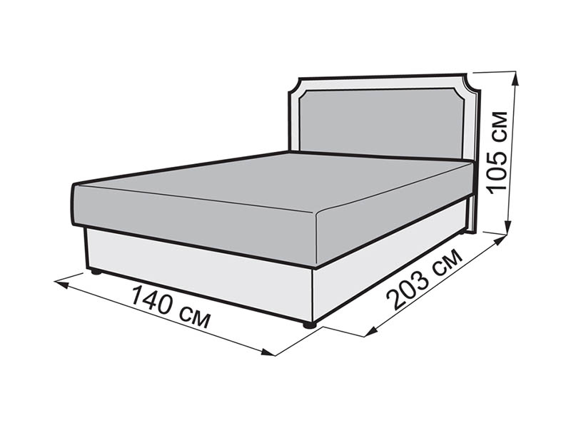 Pusotras gultas izmērs
