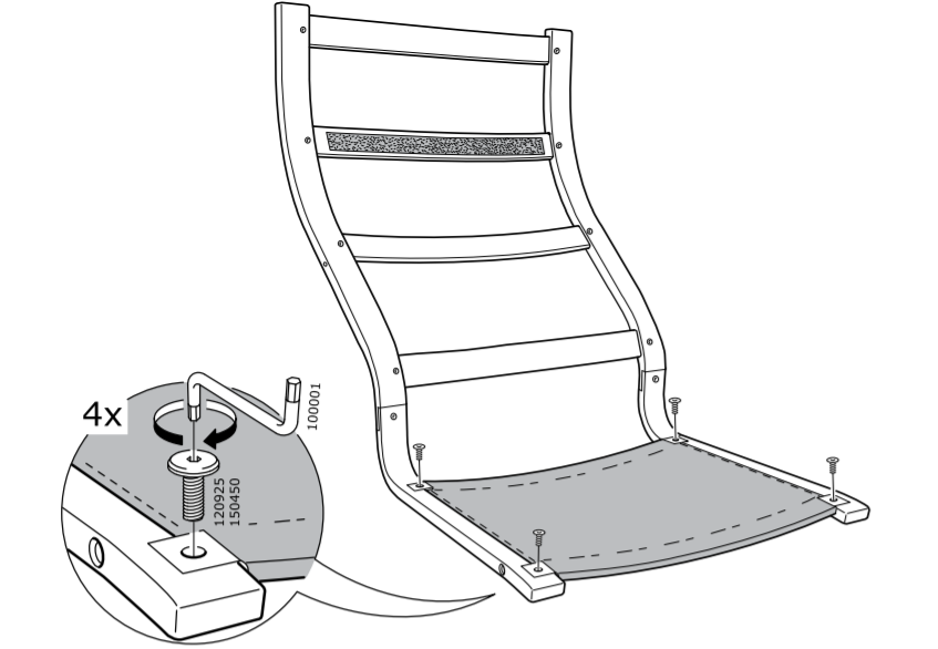 Kā salikt krēslu no Ikea